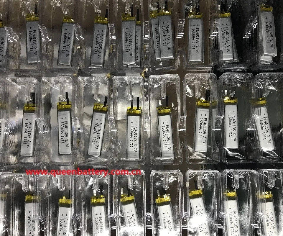 
li-po lipo 401135 battery cell 160mAh 3.7V rechargeable battery 