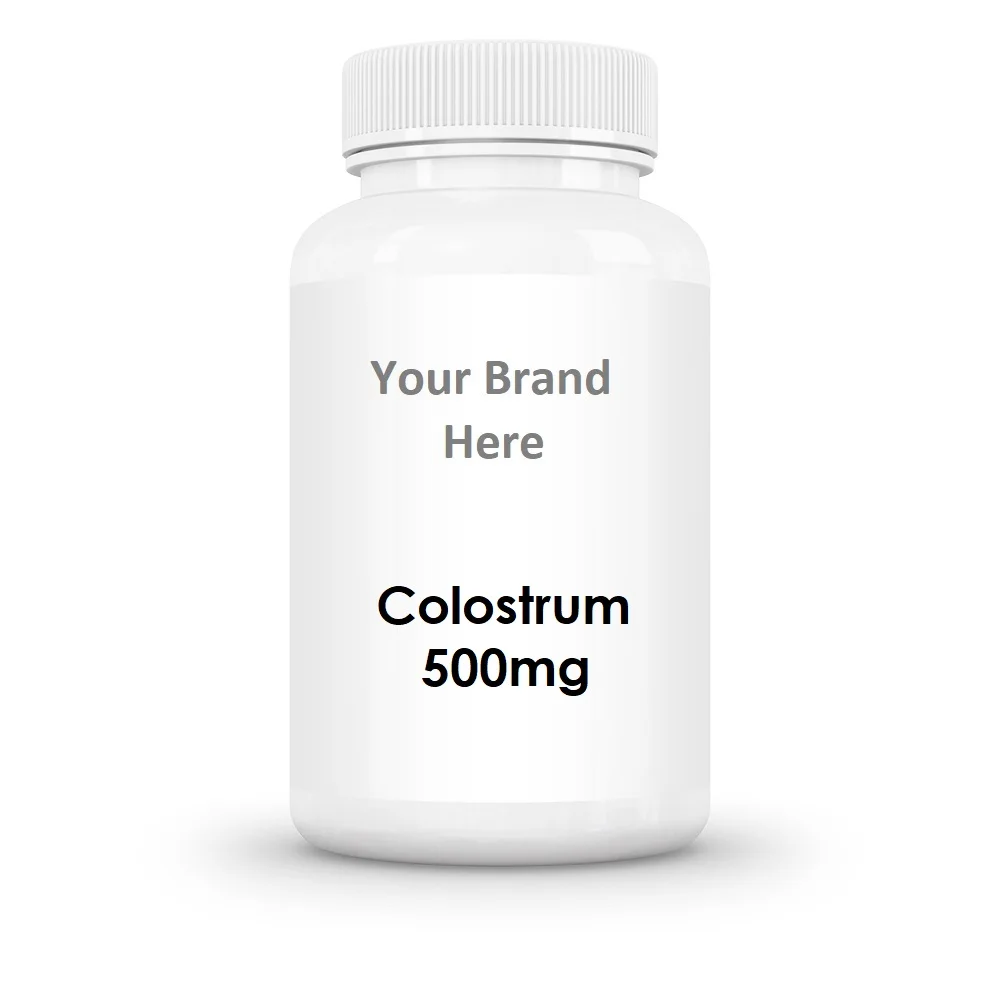 Premium Supplement GMPc Private Label 60ct 500mg Capsules Colostrum