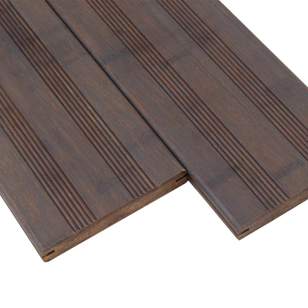 Even surface longboard decks exterior carbonized bamboo decking