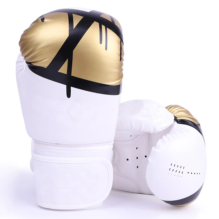 Оптовая продажа боксерские перчатки из искусственной кожи с индивидуальным логотипом 8 унций 10 12 14 для тренировок