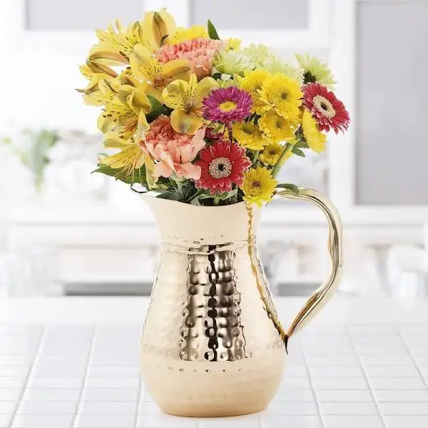 Кувшин для питьевой воды из чистой меди с крышкой Медный сосудов Московский мул здоровая питьевая вода заводская цена