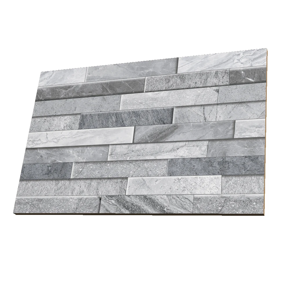 Most Popular best white and gray color modern outdoor tiles 300x450 mm wall tiles glossy finish
