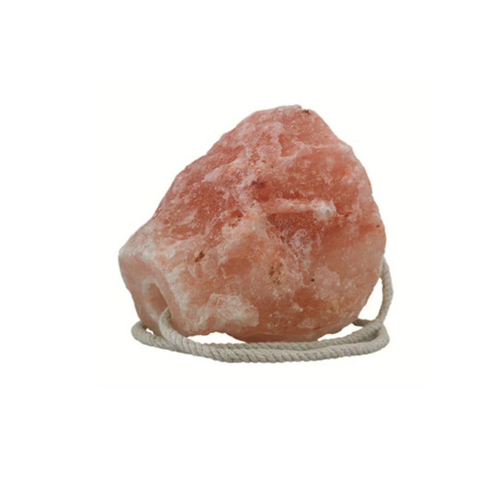 Best Price Himalayan Rich in Minerals Certified Natural Organic Crystal Dark Pink Salt Rock Salt Round Shape With Rope