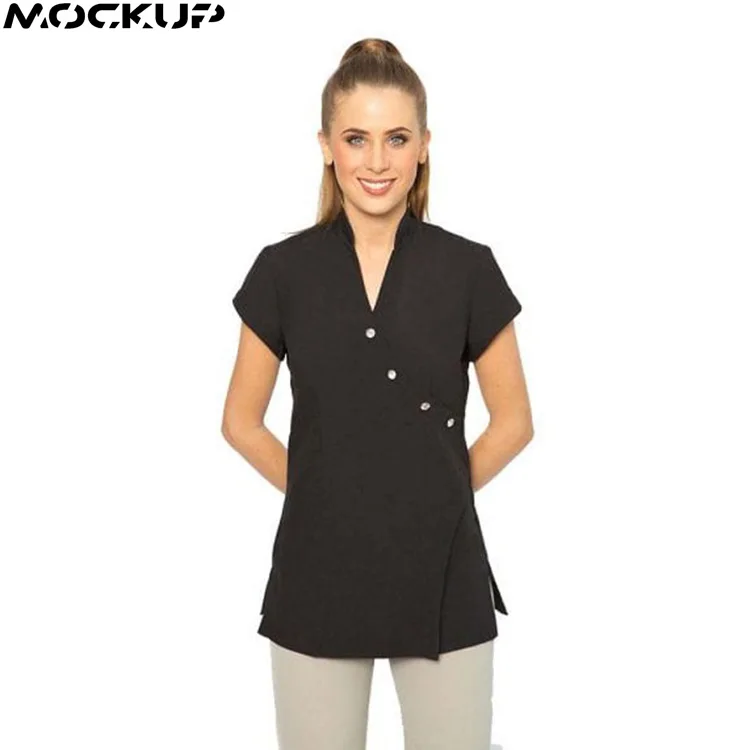 Beautifully Tailored Shape Flattering Comfortable Fit Spa Salon Tunic Work Uniform