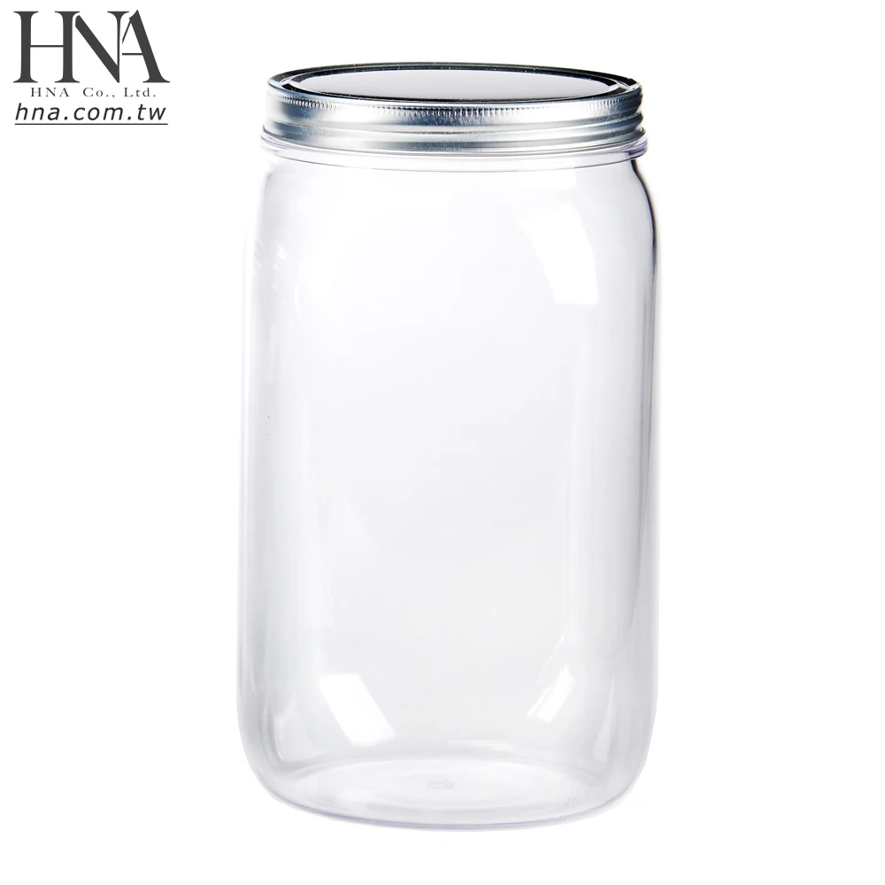HNA Taiwan Made Mason Jars 60 oz With Regular Metal Lids for Jam Honey