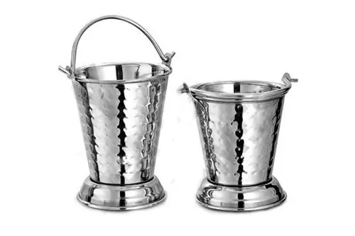 Steel Copper Stainless Steel Curry Serveware Buckets for Home Restaurant Hotel and Catering Ware 500ML 700ML 1200ML