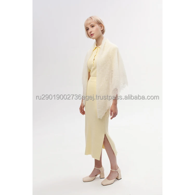 Quality women knitted shawls for autumn/winter the original Orenburg goat down knitting reliable supplier down knitwear