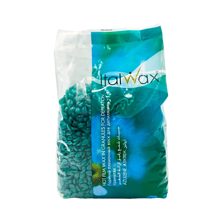Hot film wax in granules Azulene 0,5 kg effective transparent professional hair remover price, depilate