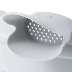 Maisons kitchen Tool Anti Spill Silicone Food Funnel Pour Clip-On Pan Pasta Strainer Colander