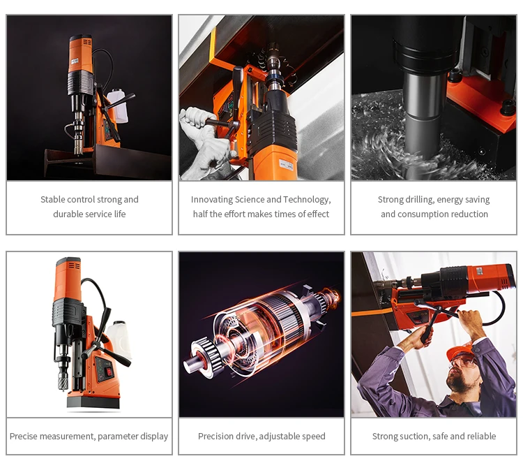 CHTOOLS Factory Price Magnetic Drill Machine Energy Saving Best DX-60 Single Variable Speed Tool Core Drilling Plastic Material