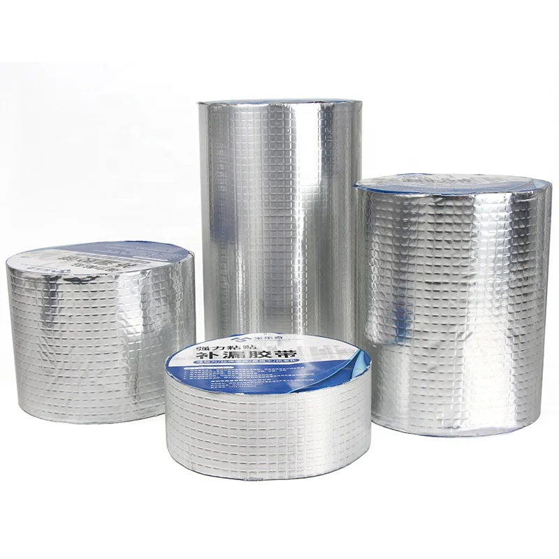 
Mileqi high quality aluminium foil butyl rubber sealant waterproof mastic tape for roof top leakage repair and roof insulation 