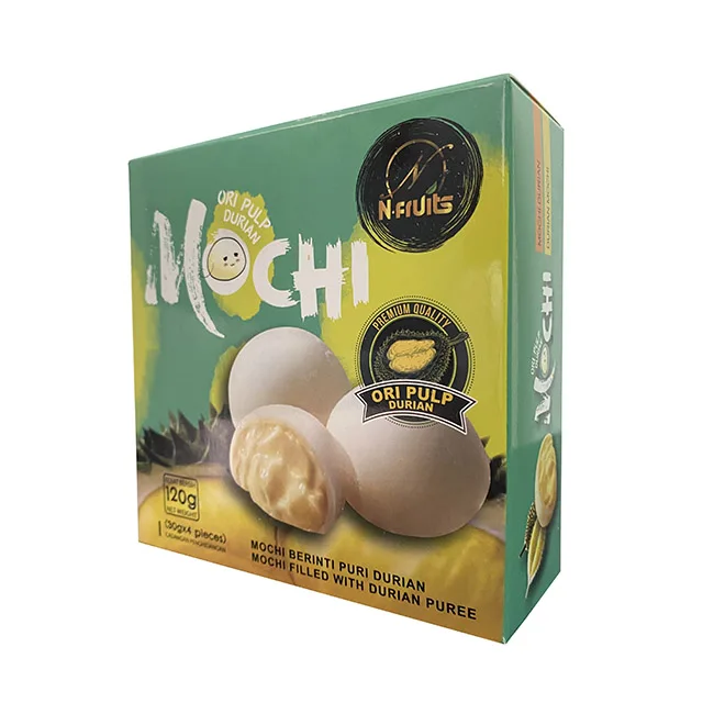 Высококачественная вкусная традиционная мягкая текстура Mochi заполненная дурианской пюре пульпа ОРИ дуриан Daifuku лучше всего подходит для влюбленных Дуриан