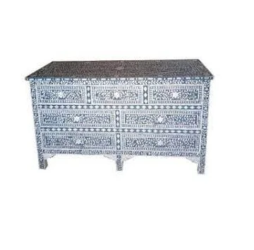 Handmade Chest of Drawer Bone Inlay Living Room Cabinet Wholesale Manufacturer Side Sideboard Corner Cabinet Kitchen Cabinets