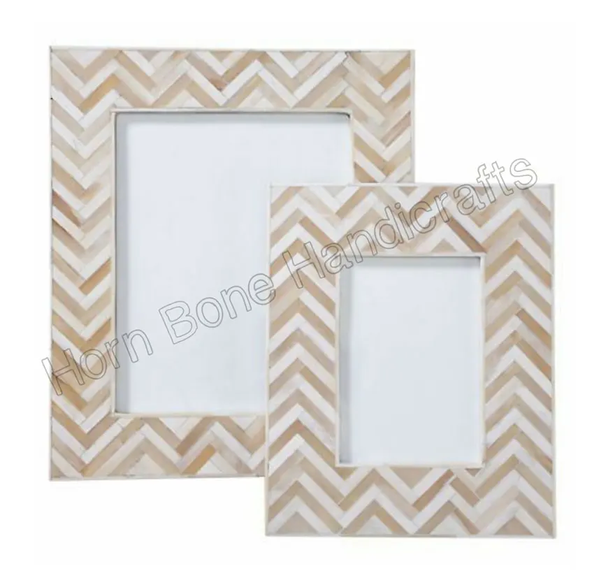 High Quality Modern Antique Natural Bone Inlay Molding Picture Frame with Photo Album for Home Decoration Custom Picture Frame
