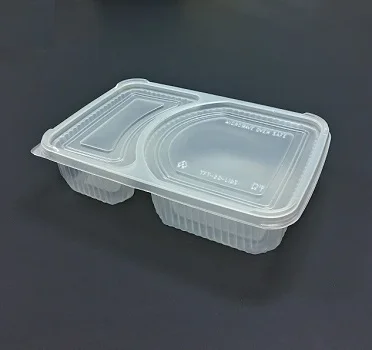 Оптовая продажа двухъярусная пластиковая коробка для обедов Bento из ПП