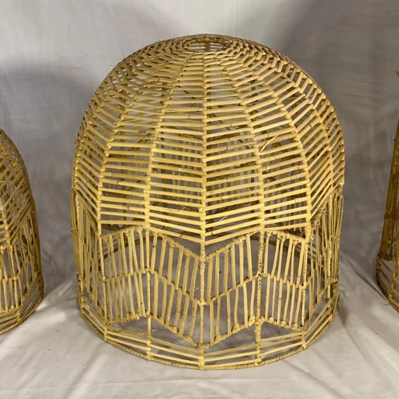 home decor ratan lamp shade withn nature material