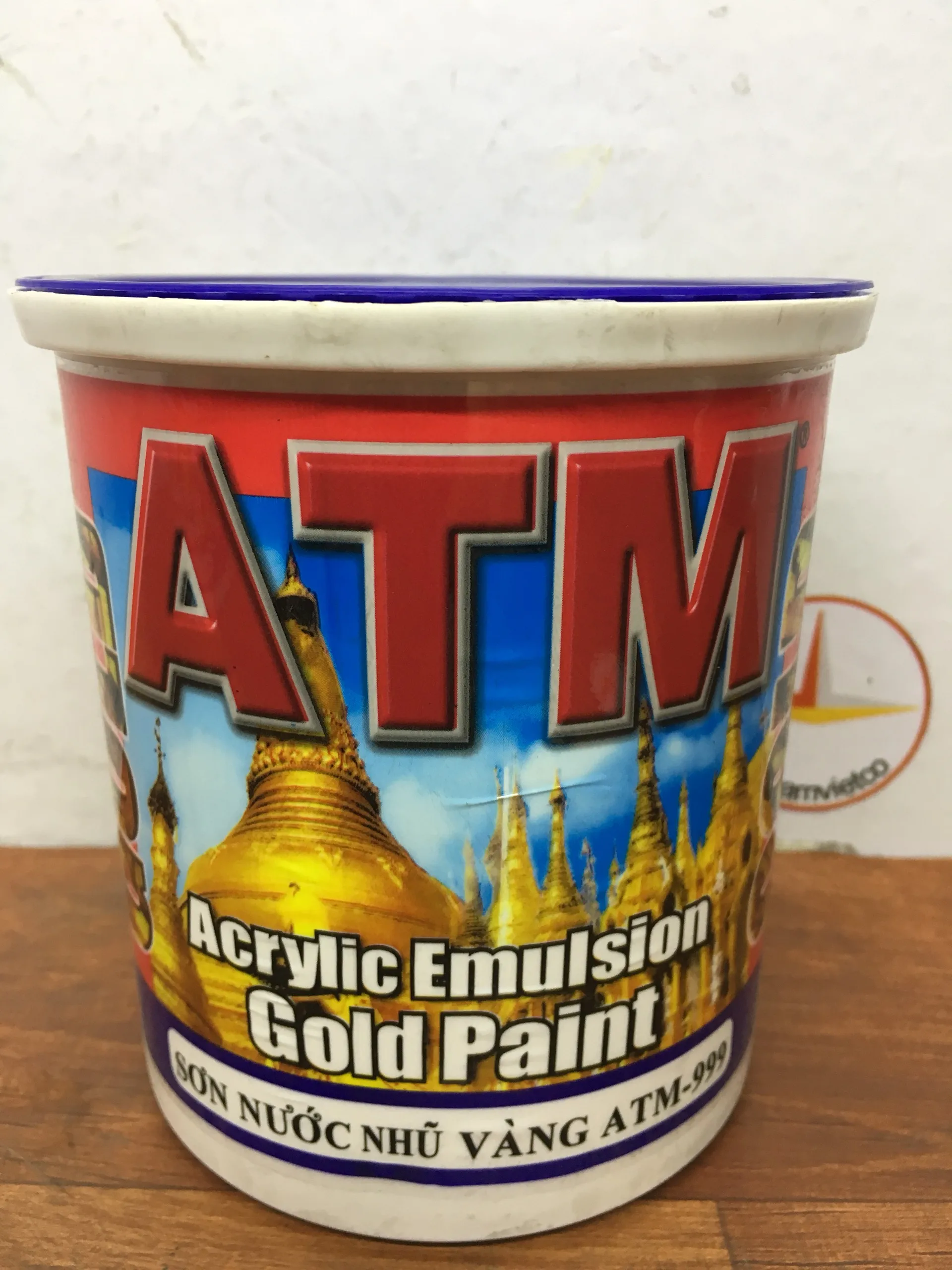  Золотая эмульсия краска ATM 999 для стен потолков статуй языки 1 кг