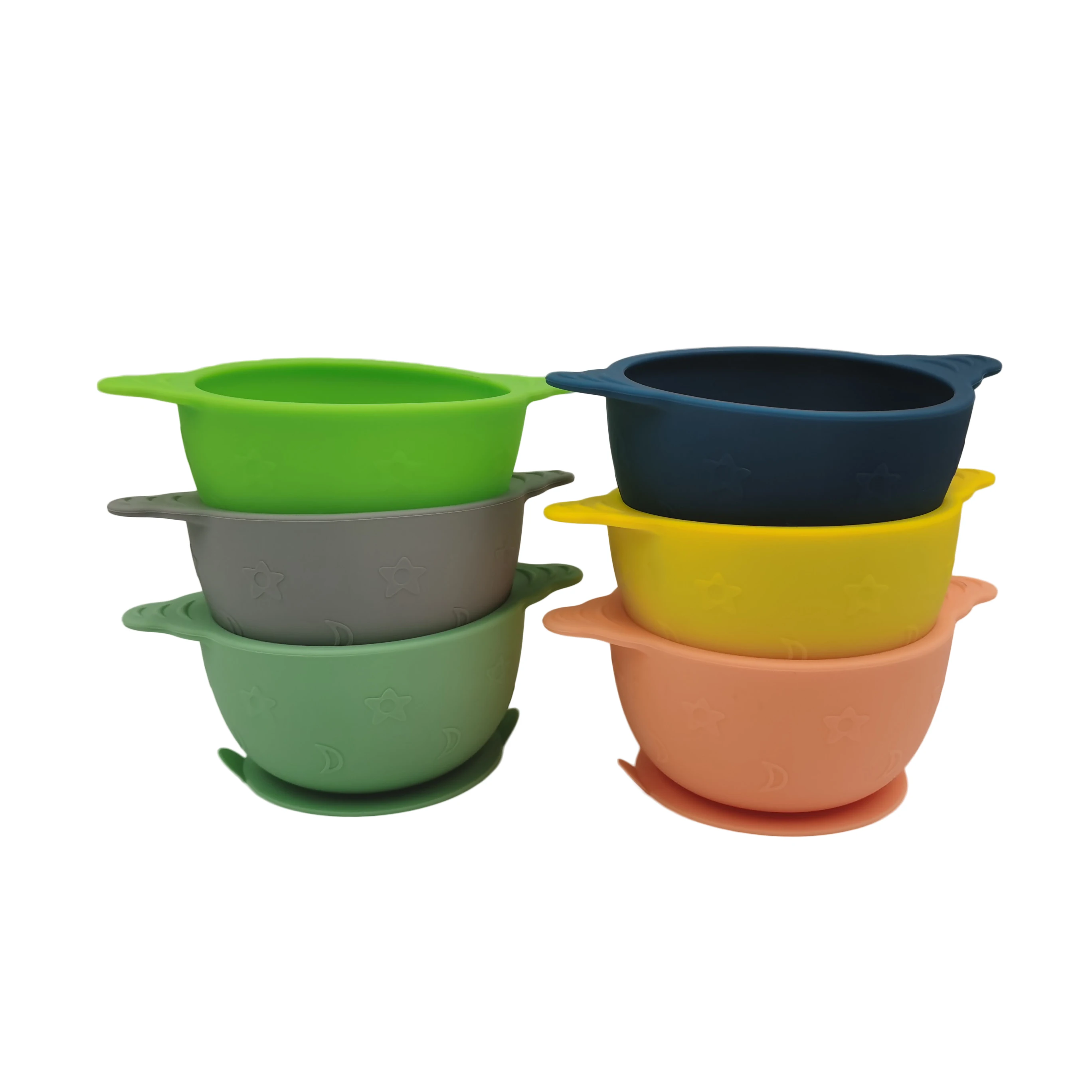 Eco-friendly Wholesale Color Changing Solid Approved Organic baby  Silicone bowl waxing products