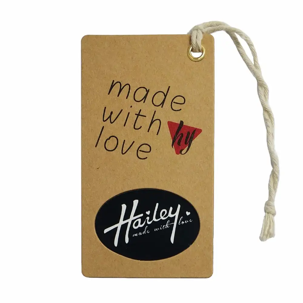 Hang Tags Black Hang Tags Custom Logo Name Red Printing Garment Black Cardboard Hang Tags