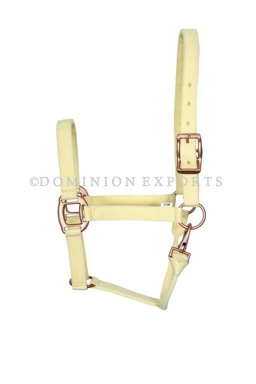 
Horse Nylon Halter Horse Halter with Rose Gold Hardware High Quality horse Halter 