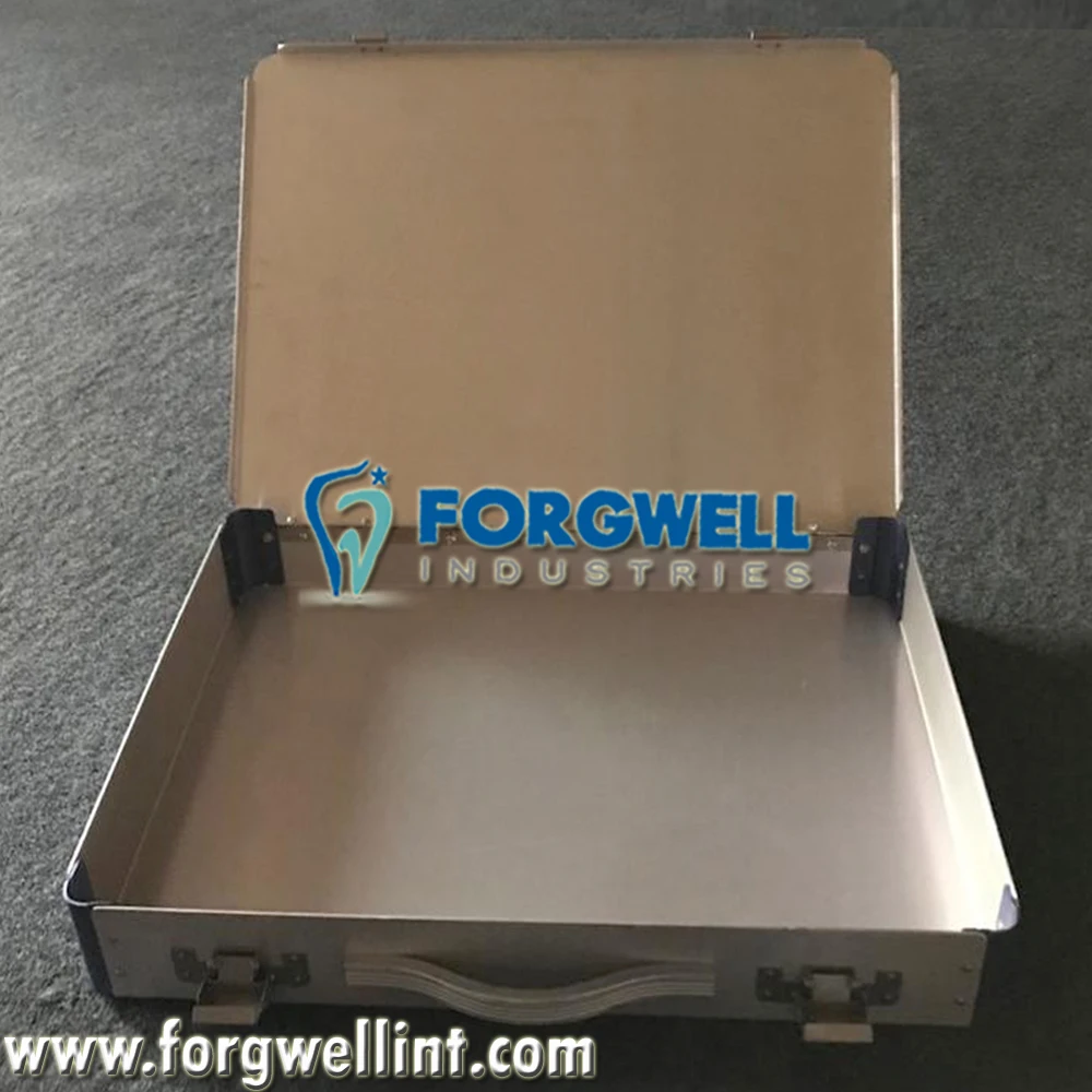  Легкий алюминиевый пустой портфель/коробка/контейнер/Чехол/ящик для инструментов/кейс инструментов с ручкой и замками от Forgwell Industries