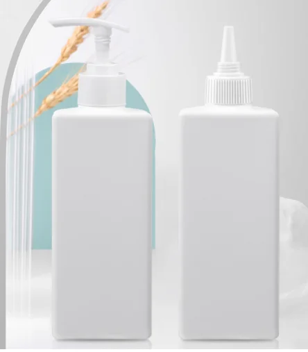 8oz 10oz 16oz 22oz Empty Plastic Square Pump Bottles Refillable Square Plastic Pump Container Bottles for Liquid