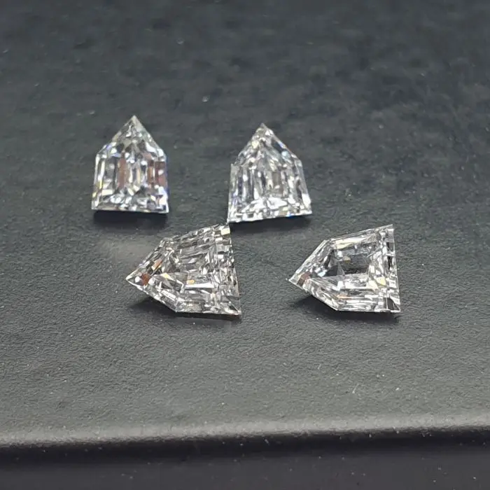 White Diamond VVS Purity Loose G H I Color 0.60 TO 0.69 Carat Fancy Shield Shape Lab Grown Diamond