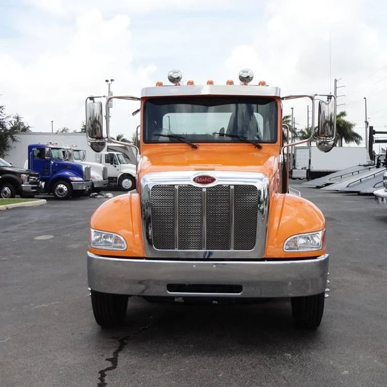
2021 Peterbilt 337 Flatbed Truck, Car Carrier, Rollback Tow Truck Car Trailer 19501-26000 >3001 Kg Engine Brake US;11032 Orange 