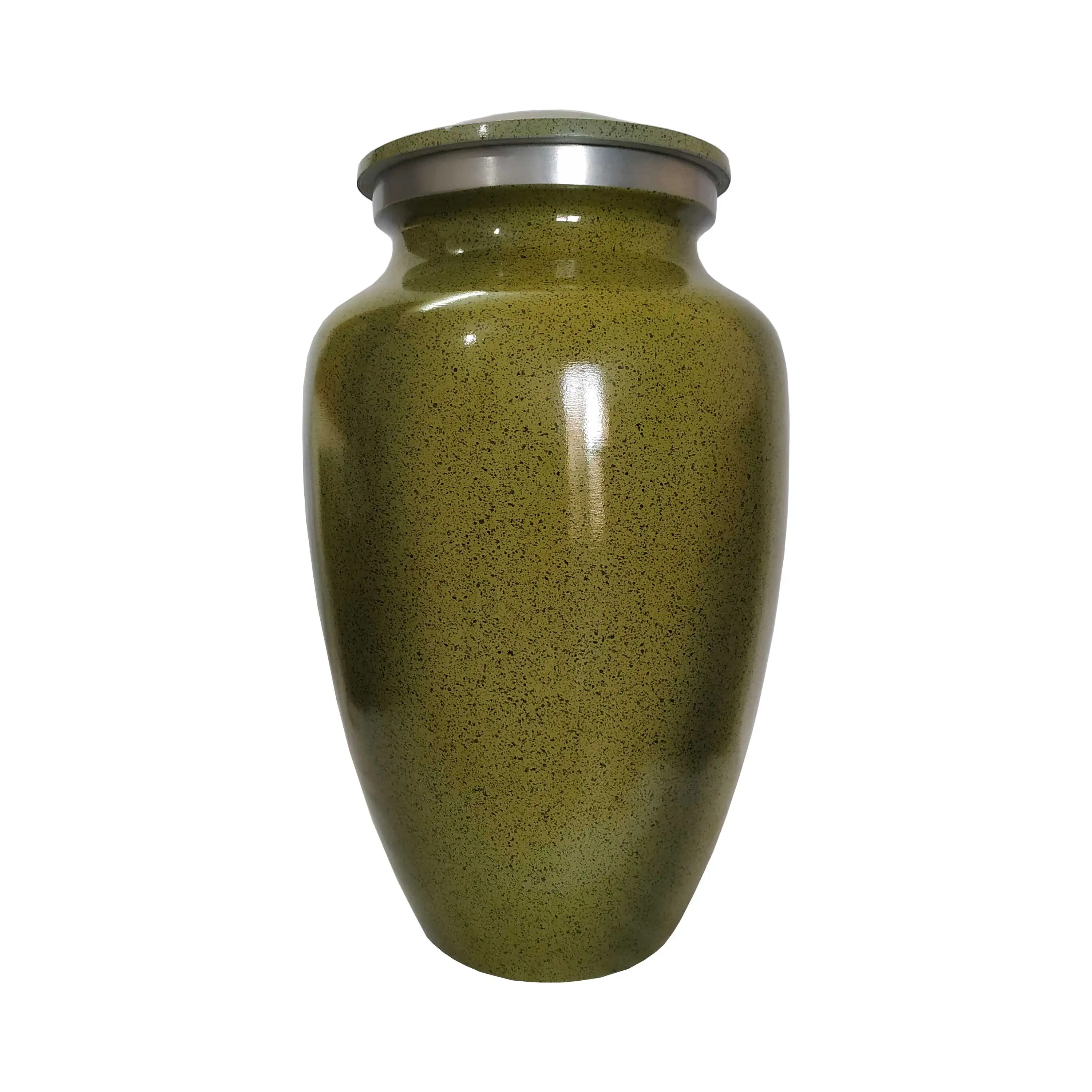 Unreal Soaring Birds Black Classic Urn Elegant Design Silver Brass Cremation Urn large adult urns for human ashes cremation urns