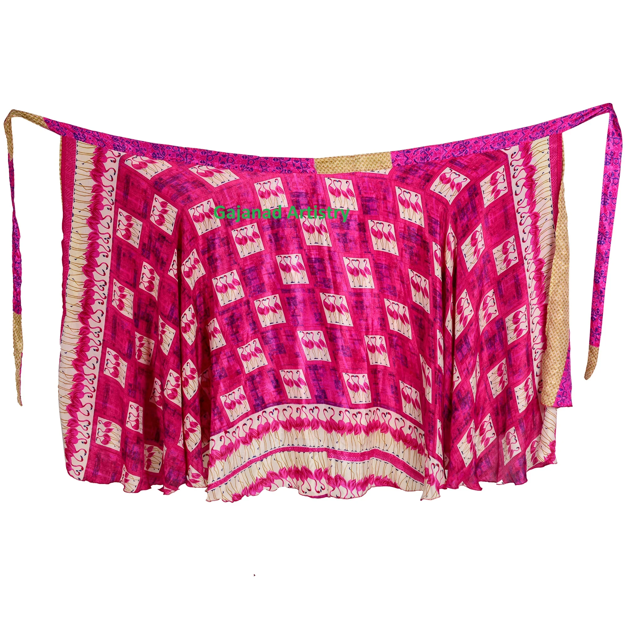 Indian Vintage Silk Skirts For Wholesale Lot Indian Silk fabric Handmade Women Skirt Fabric Boho Skirt Bohemian Hippie