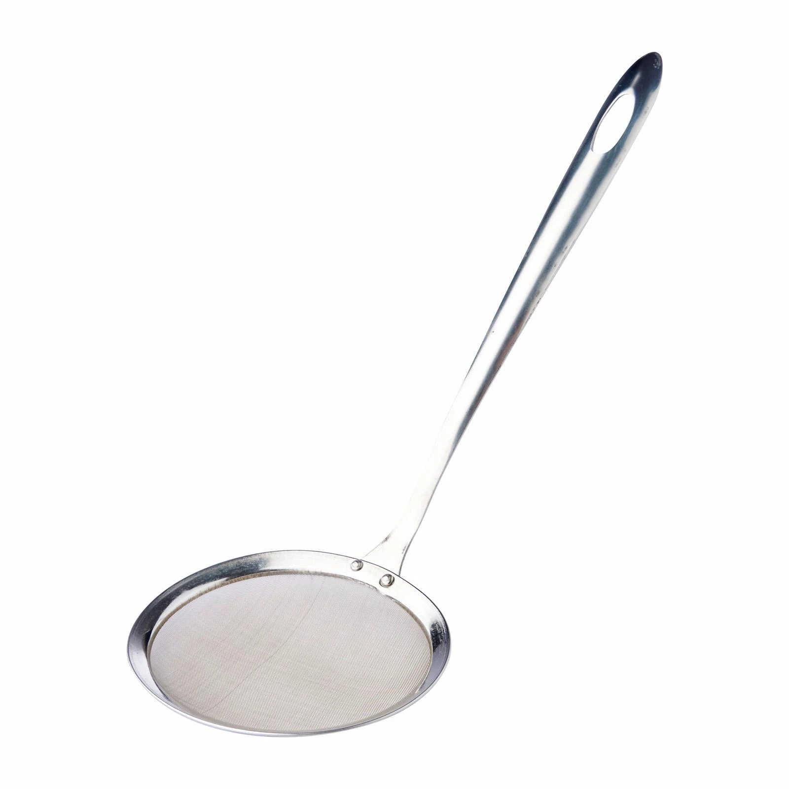 Premium Quality Kitchen Tools Stainless Steel Oil Sieve with Dishwasher Safe Size L26.5 W10cm Metallic Color