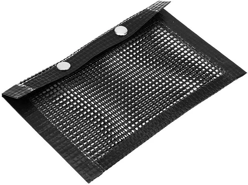 Антипригарная Сетчатая Сумка для гриля, уличная сетка для кемпинга, барбекю, выпечки, черного цвета