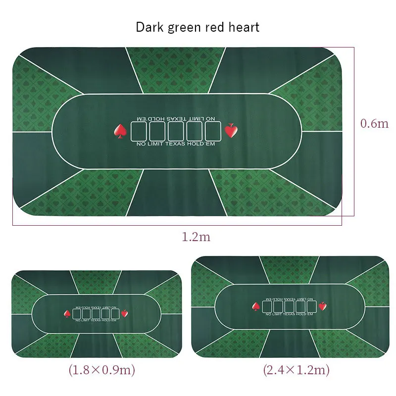 Wholesale Factory Supplies Foldable Texas Desk Casino Table Rubber Custom Poker Mat