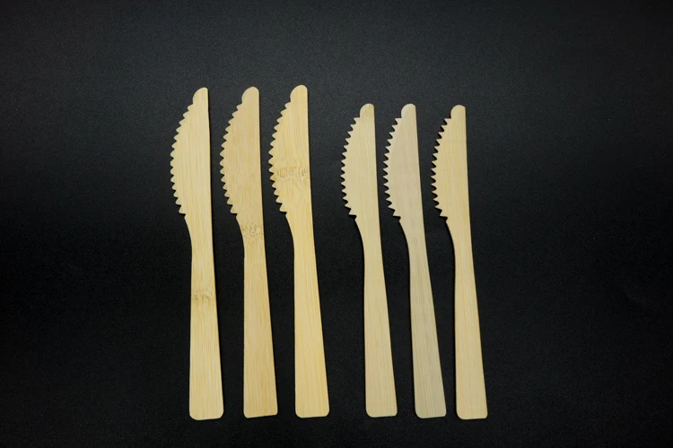 Disposable 170 mm bamboo knife fork spoon cutlery set Bamboo Disposable Wooden travel utensils disposable bamboo kitchenware