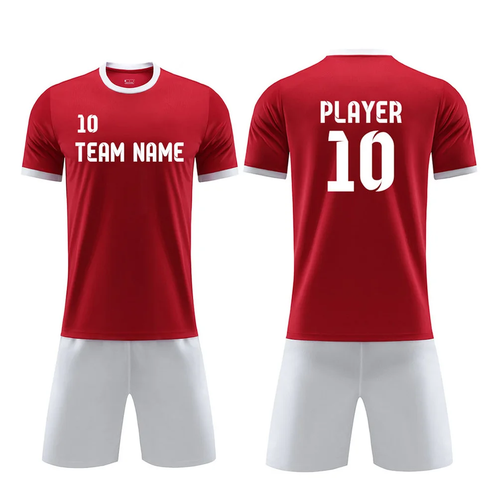 High Quality Cheap Soccer Jersey 100% Polyester Club Soccer Uniform Football jerseys european uniforms