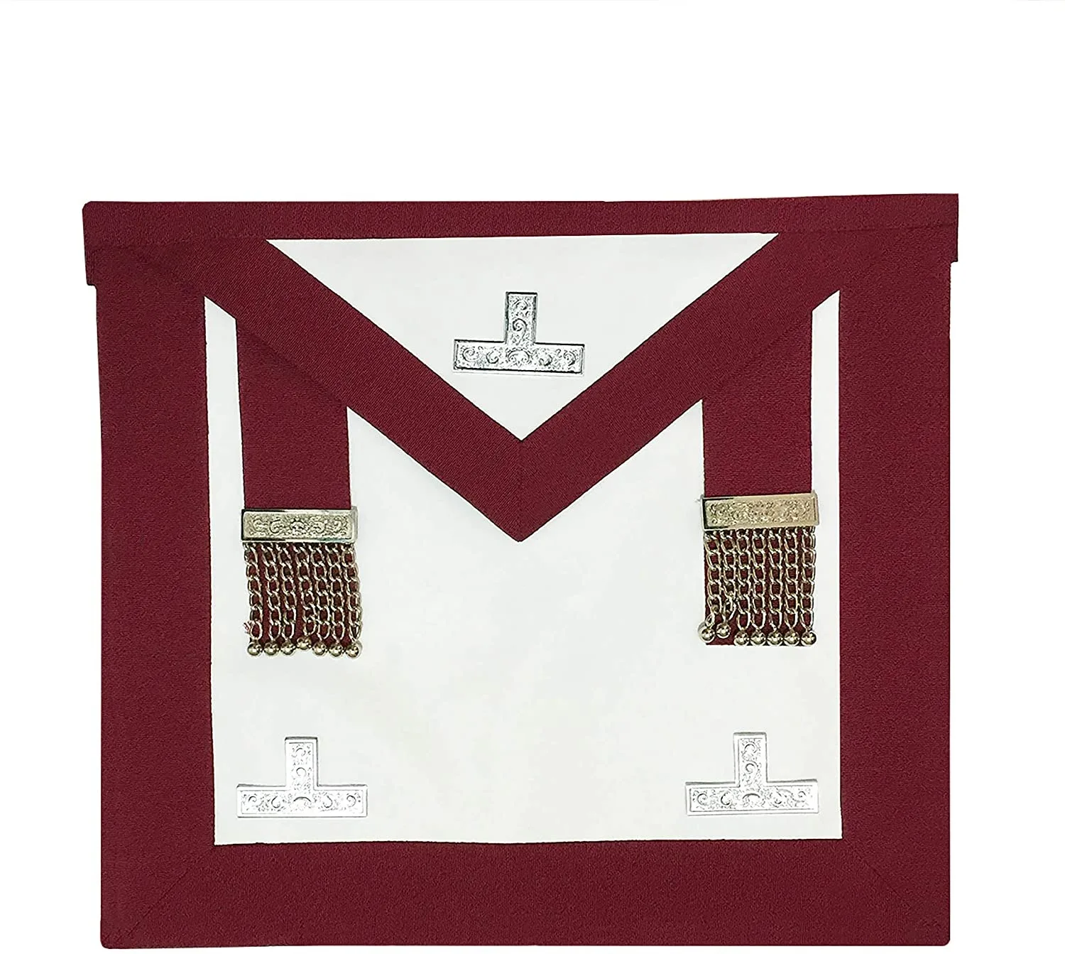 Высококачественный красный фартук и воротник Masonic regalia в