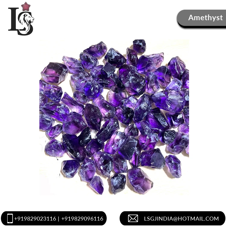 Superb Finest Quality Natural Amethyst Rough Shape Loose Gemstone at Reliable Market Price