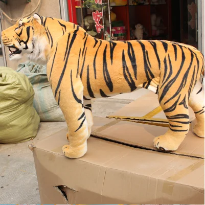 realistic animal tiger plush toy/giant simulation animal for children riding toys teaching photography/plush tiger ridding toy