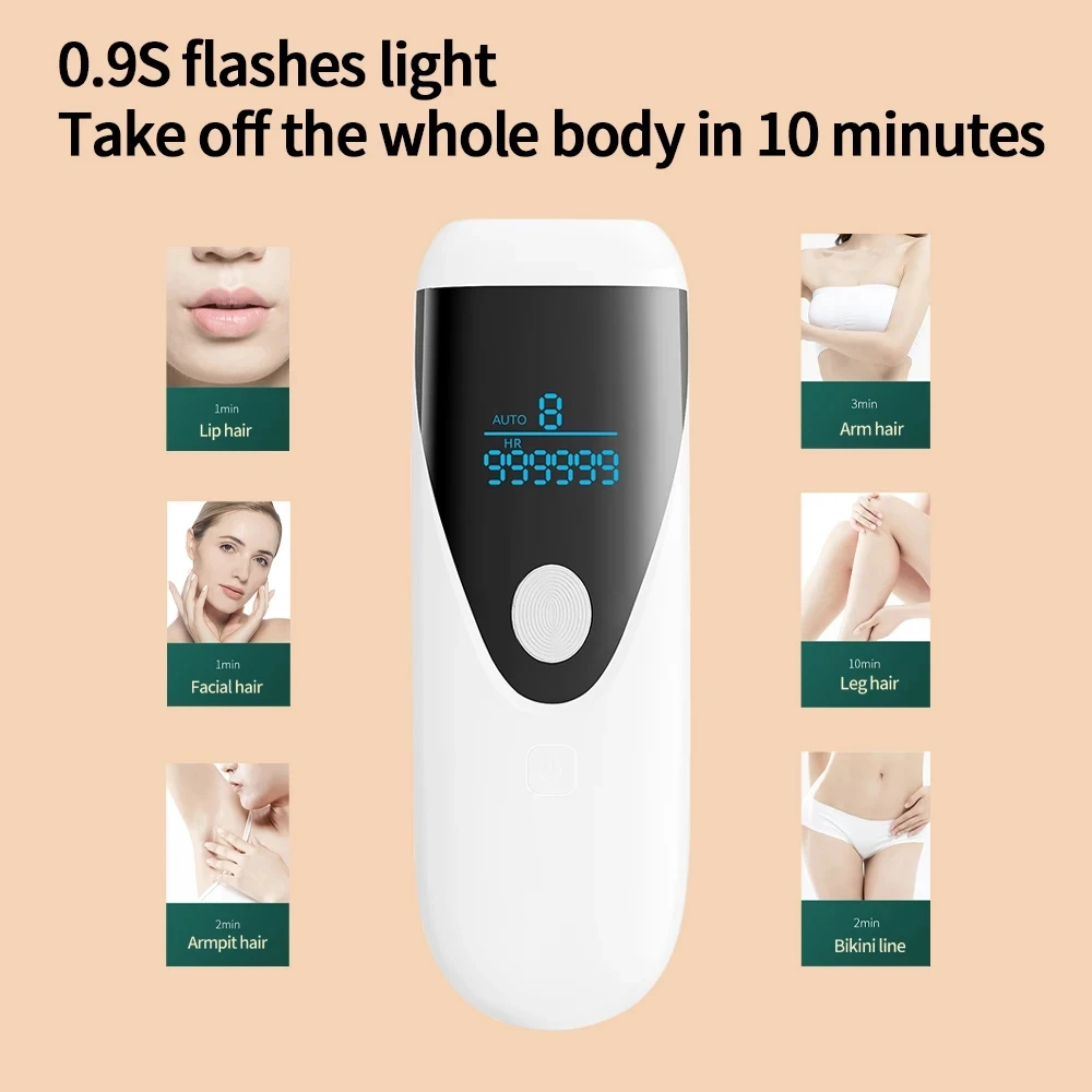 New Permanent Ipl Hair Removal Laser Armpit Hair Pemover Painless Electric Depilador 99999 Flashes IPL Epilator ipl machine new