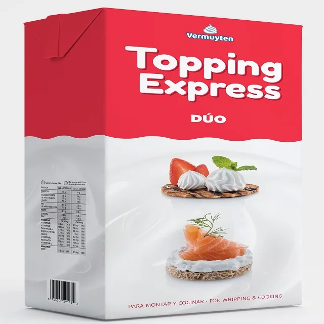 
Topping Express Duo - Sugar Free - Whipping and Cooking Cream Alternative 1L & 10L 