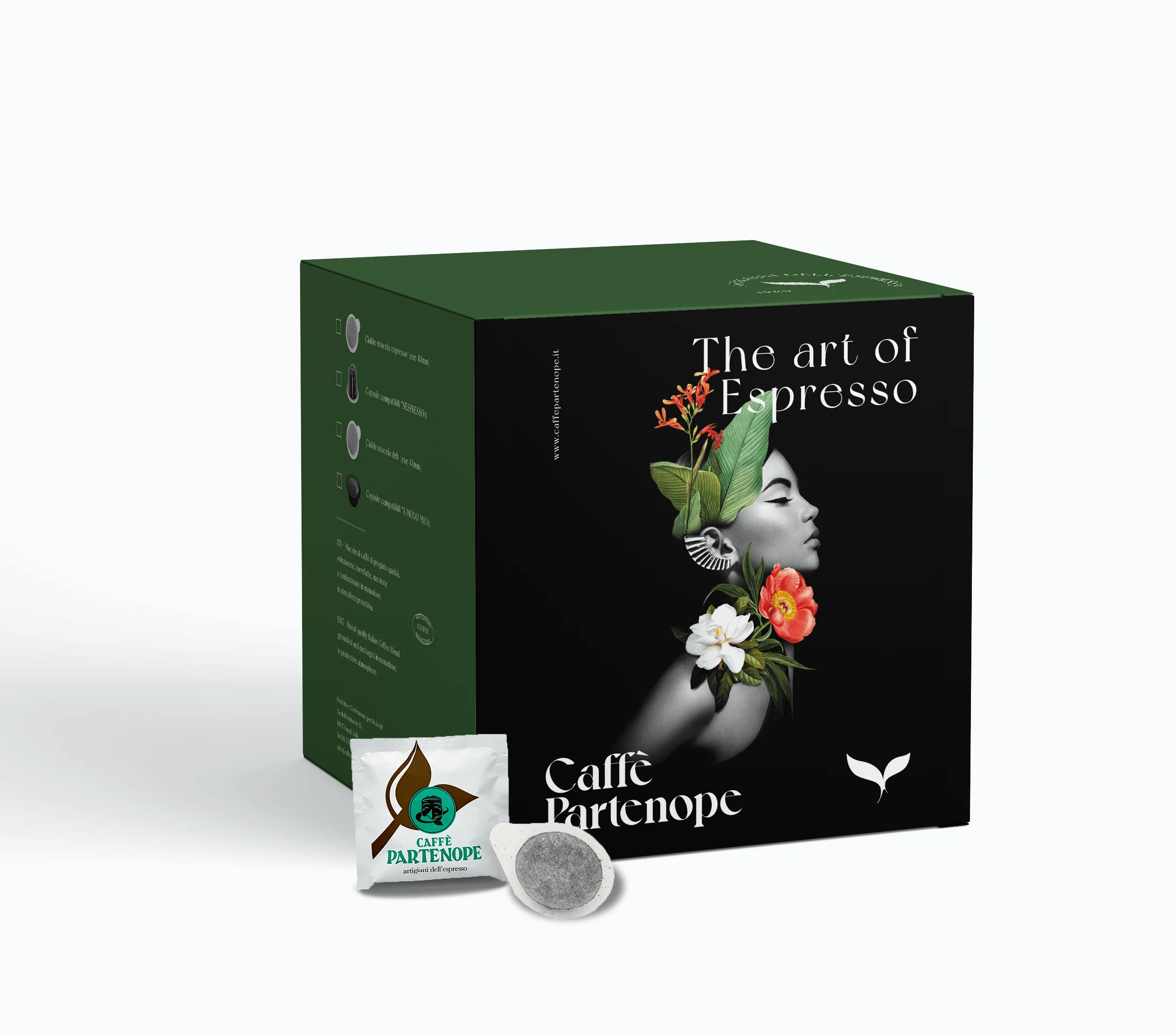 Кофейная капсула с одинарным приводом, 44 мм, коробка 150 штук, эспрессо в домашних условиях, как в баре, смесь арабики Робуста