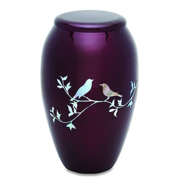 Latest Adult Classic High-Capacity 220 Cu Metal Cremation Urn for Niche Columbarium for Human Ashes