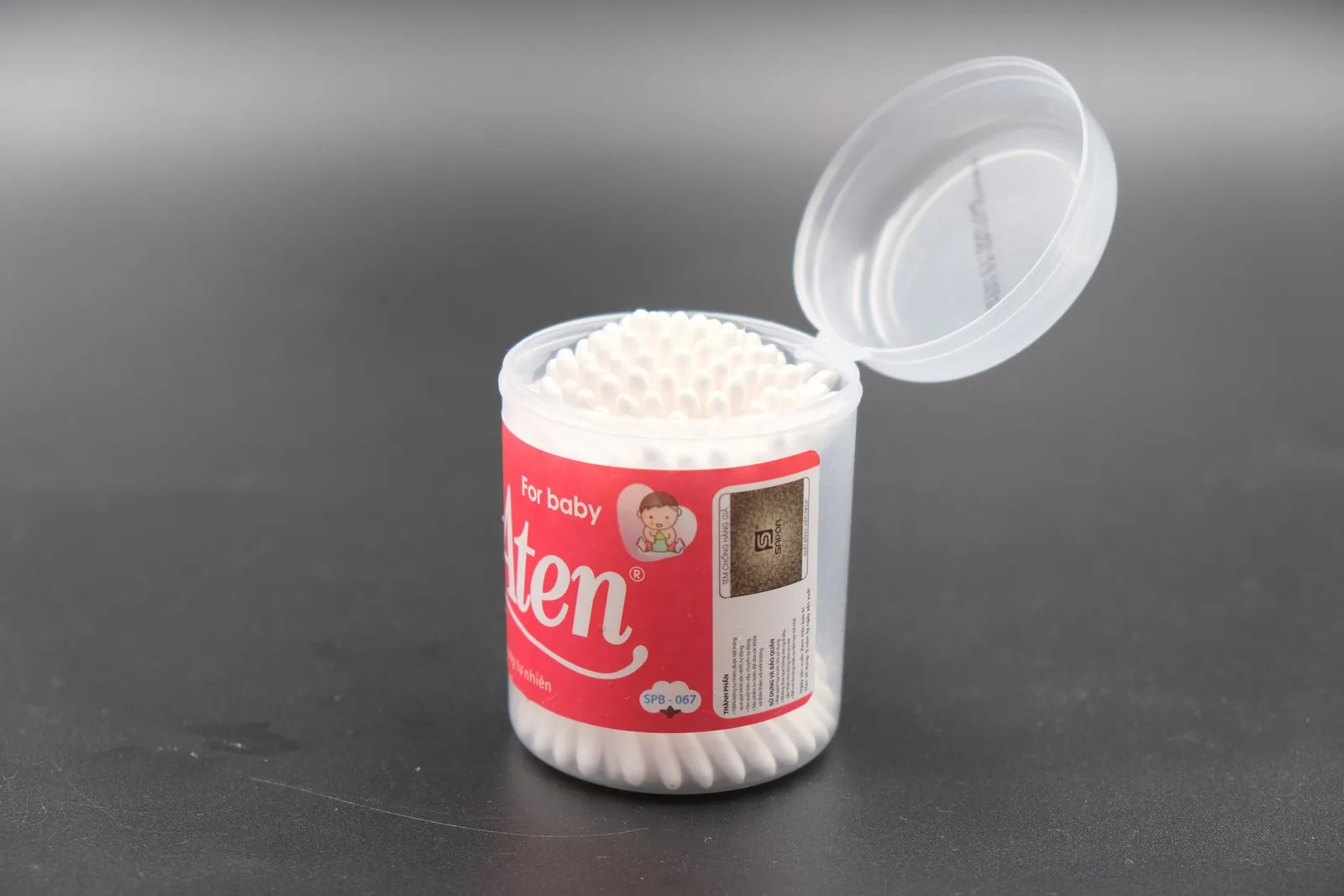 Высококачественные экологически чистые детские ватные палочки из пластика и чистого хлопка 120 шт.