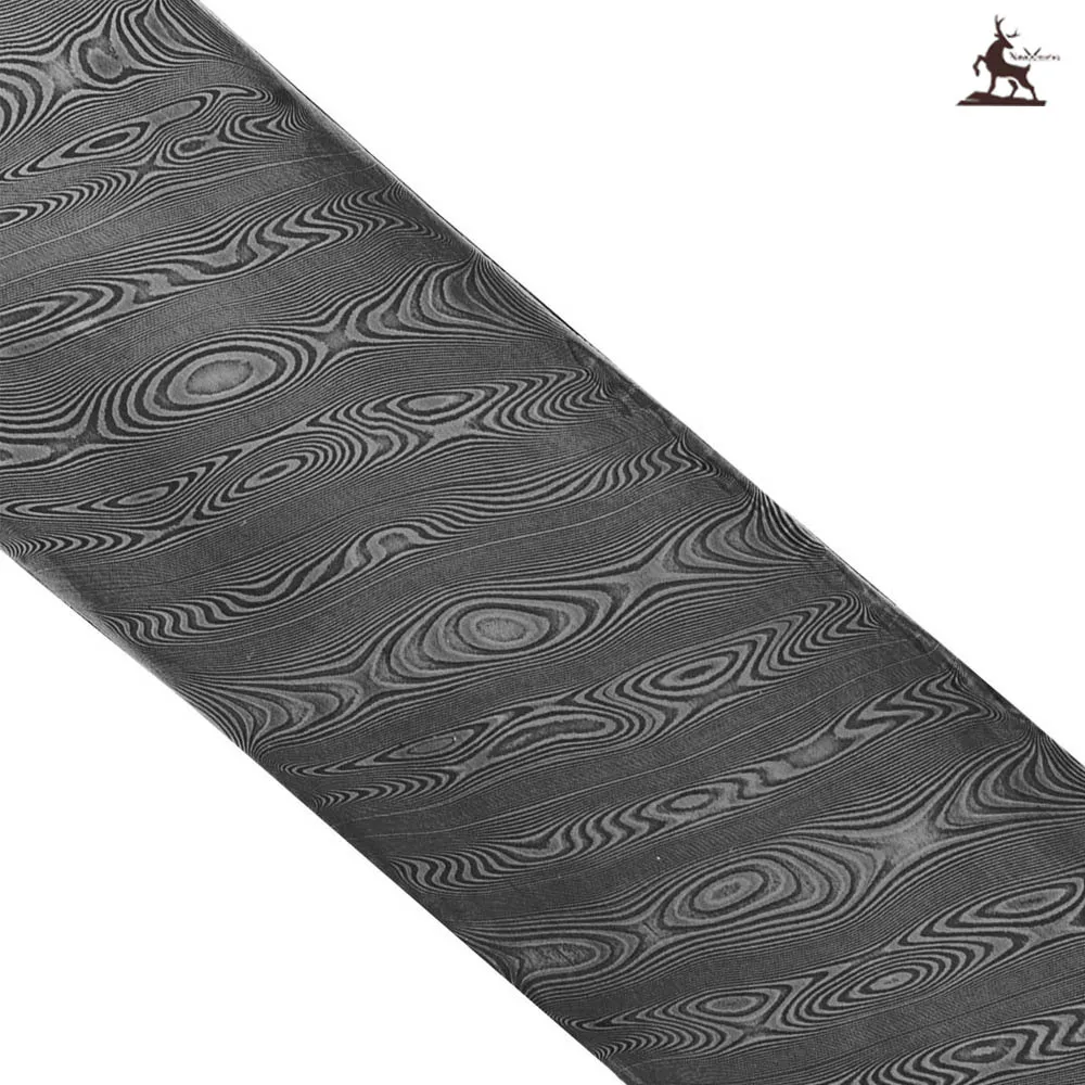 10 inch Knife Making Damascus Steel Blank Blade Rain Drop Pattern