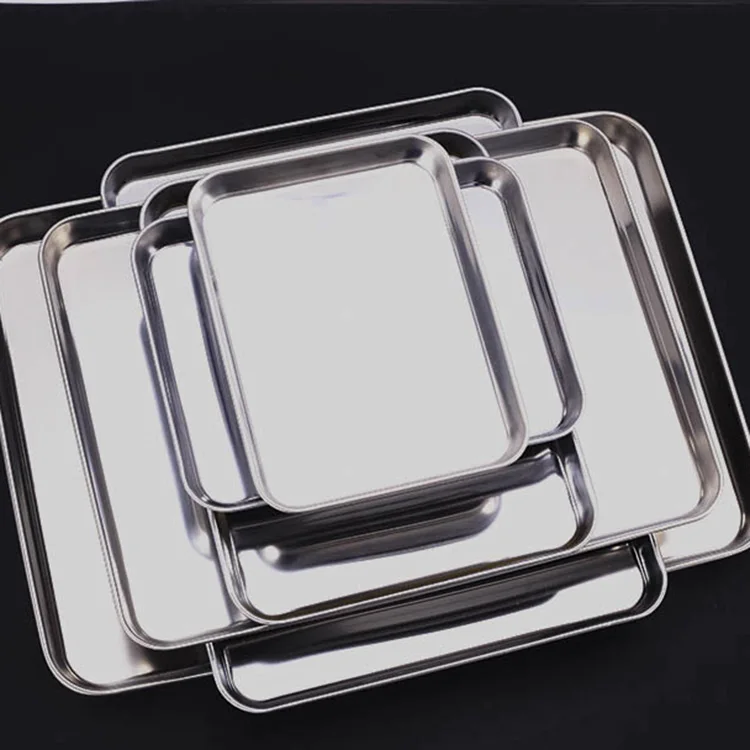 Food Grade Stainless Steel Baking Tray Set Baking Tray Baklava Plate