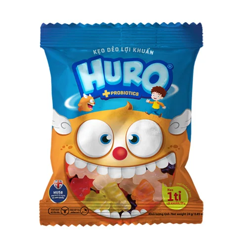 Gummy Candy For Kids - Jelly Candy Huro 24g in bag - made in Viet Nam