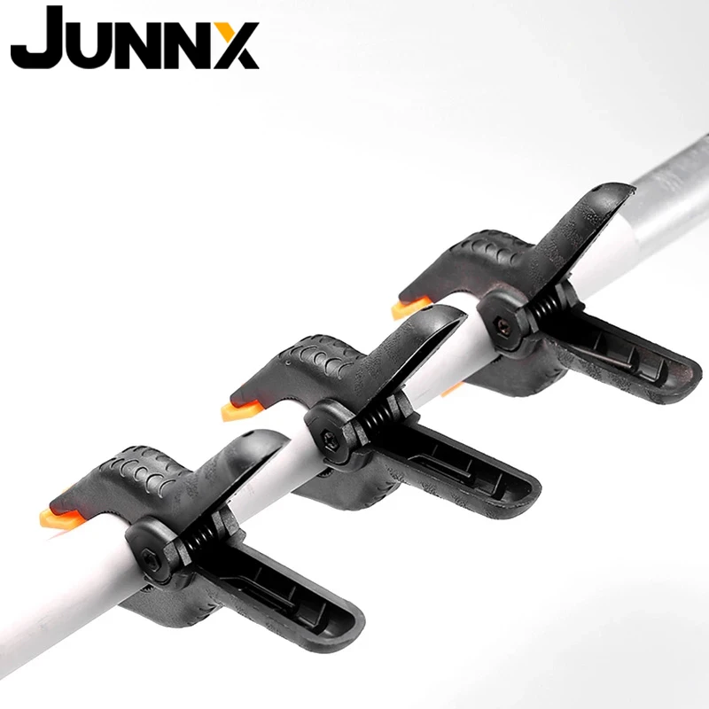 Junnx 6pcs Photography Heavy Duty Muslin Clamps For Photo Studio Background Stand Clip Fixed Backdrop Muslin & Green Screen