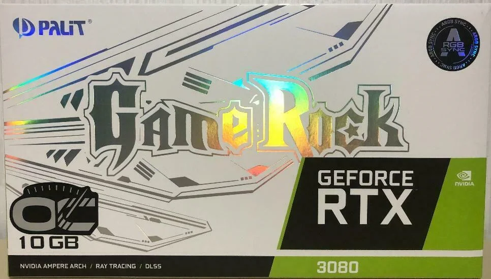 NON-LHR Nvidia Palit GeForce RTX 3090 GameRock 24GB OC GPU NED3090H19SB-1021G видеокарта | 3080 3070