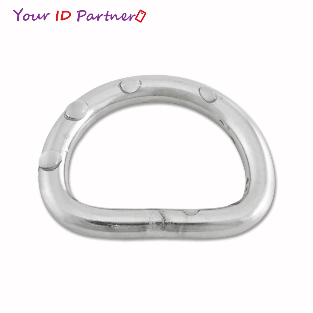 Welded D Rings Steel Stainless Steel Hardware Ring Metal Shiny Smooth Metal Accessories Hollow D Rings For Horse Halter or Other