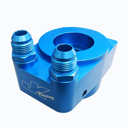 JK Racing aluminum Oil Cooler Sandwich adapter AE86. BRZ. FRS